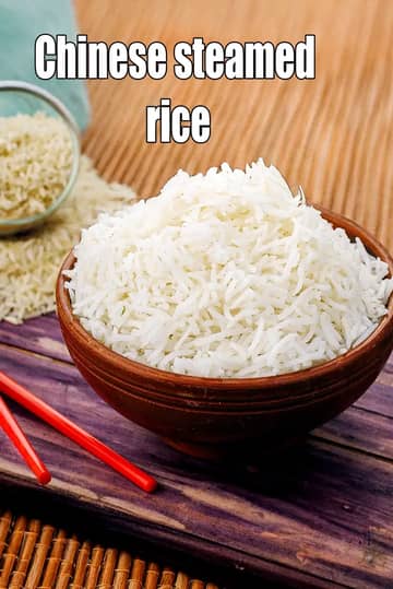 Chinese Steamed Rice Recipe (Cooked Chinese Rice)