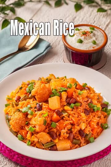 Mexican Rice Recipe (Indian Style Mexican Rice)