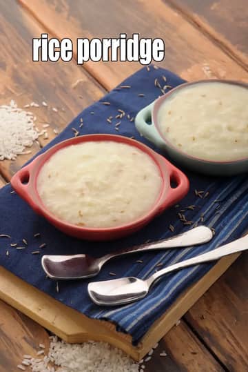 Rice Porridge Recipe (Pressure Cooker Rice Porridge)