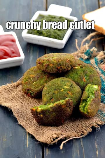 Crunchy Bread Cutlets Recipe (Quick Snacks Recipes- Indian)
