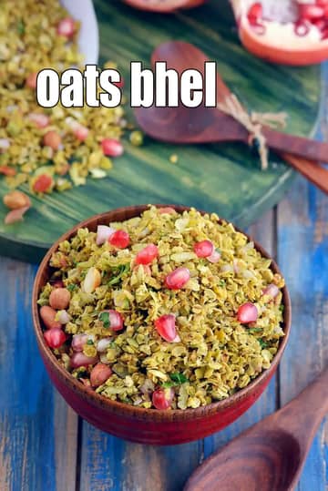 Oats Bhel Recipe (Oats And Poha Bhel For Kids)