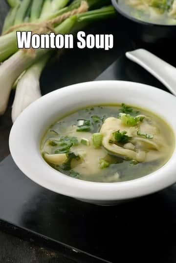 Wonton Soup Recipe (Chinese Vegetarian Wonton Soup)