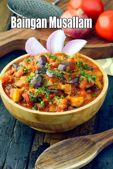 Baingan Musallam Recipe (Mughlai Baingan Masala)