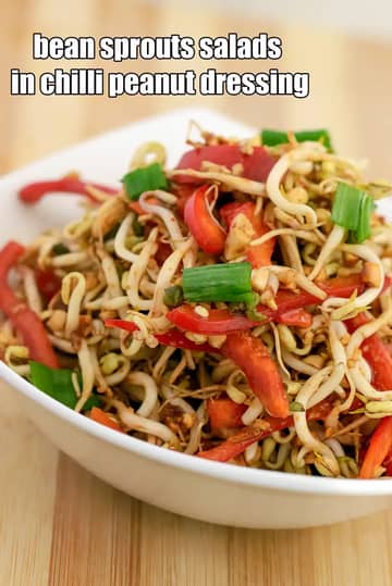 Bean Sprouts Salads In Chilli Peanutâ Dressing Recipe