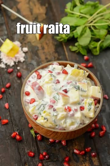 Fruit Raita Recipe (Healthy Mix Fruit Raita)