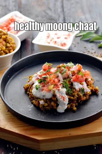 Healthy Moong Chaat Recipe (Moong Sprouts Chaat)