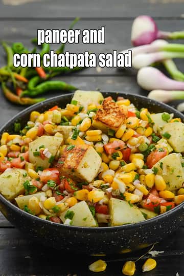 Paneer And Corn Chatpata Salad Recipe