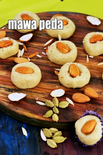 Mawa Peda Recipe (Quick Mava Peda)