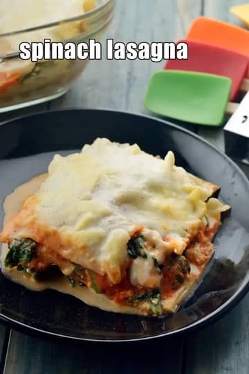 Spinach Lasagna Recipe (Vegetarian Spinach Lasagna)
