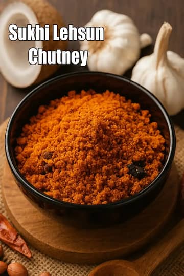 Sukhi Lehsun Chutney ( Mumbai Roadside Recipes ) Recipe