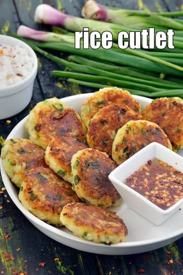 Rice Cutlet Recipe (Mixed Vegetable Rice Cutlet)