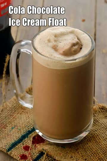 Cola Chocolate Ice Cream Float Recipe
