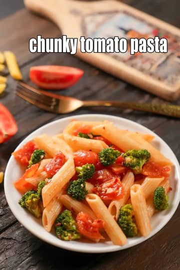 Chunky Tomato Pasta Recipe (Healthy Pasta For Diabetes)