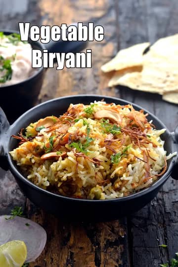 Vegetable Biryani Recipe (How To Make Biryani)
