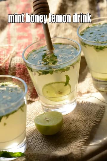 Mint Honey Lemon Drink Recipe (Lemon Mint And Honey Water)