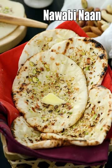 Nawabi Naan Recipe (Mughlai Naan)
