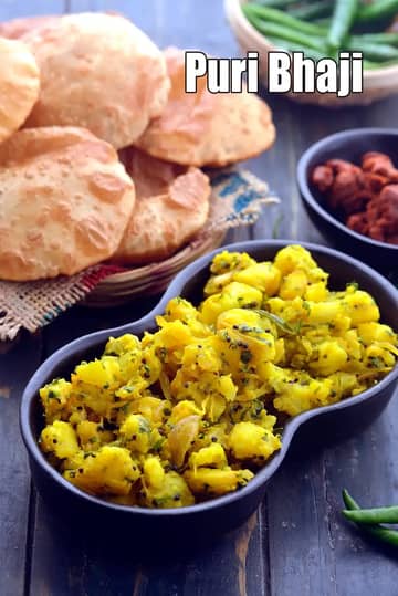 Puri Bhaji Recipe (Poori Bhaji)