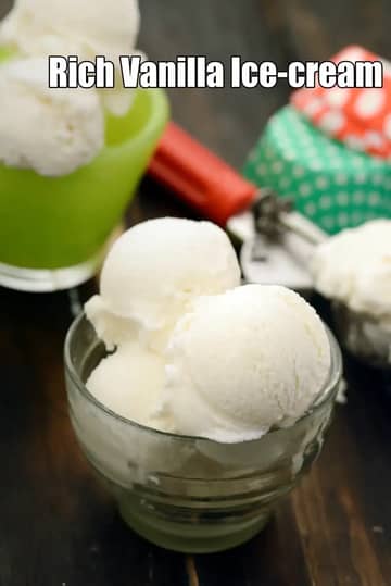 Rich Vanilla Ice-Cream Recipe (Vanilla Ice-Cream)