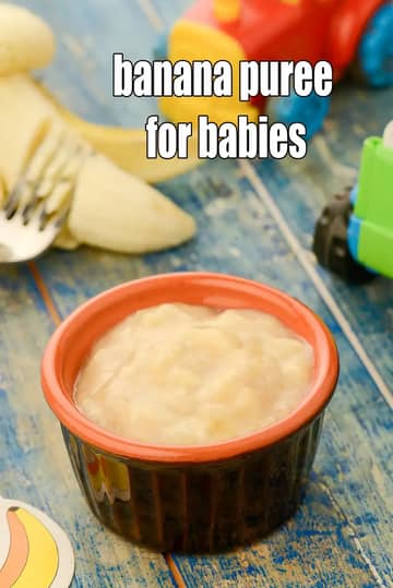 Banana Puree For Babies Recipe (How To Mash Bananas)