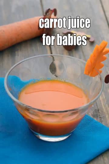 Carrot Juice For Babies Recipe