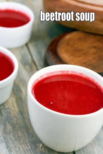 Beetroot Soup Recipe (Healthy Indian Garlic Beet Soup)
