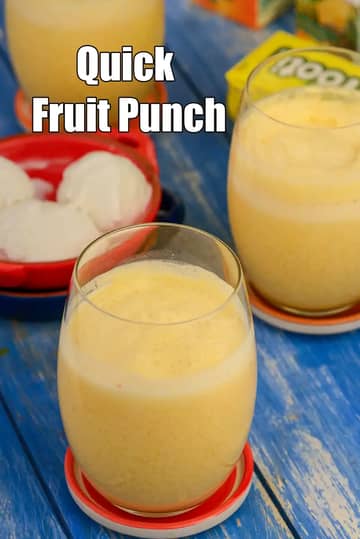 Fruit Punch Recipe (Indian Fruit Punch)