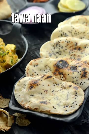 Tawa Naan Recipe (Butter Naan Without Tandoor)