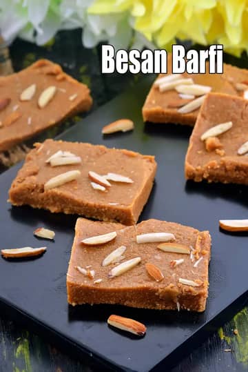Besan Barfi Recipe (Besan Barfi With Ghee)
