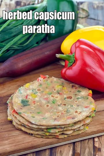 Herbed Capsicum Paratha Recipe
