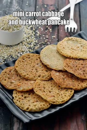 Mini Carrot Cabbage And Buckwheat Pancake Recipe