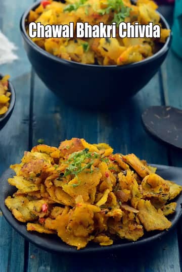 Chawal Bhakri Chivda Recipe (Tandlachya Bhakri Cha Chivda)