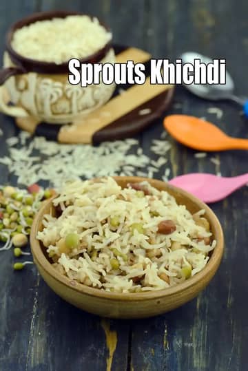 Sprouts Khichdi For Kids And Toddlers Recipe