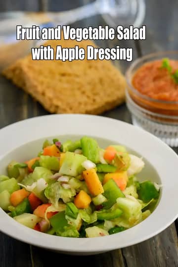 Fruit And Vegetable Salad With Apple Dressing Recipe