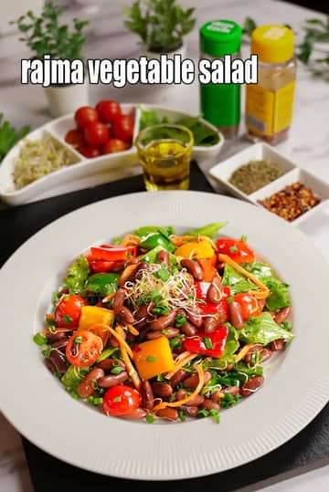 Rajma Vegetable Salad Recipe