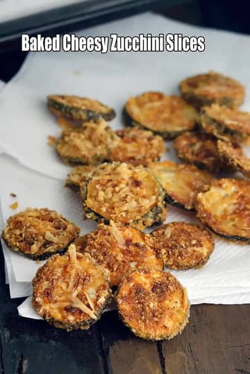 Baked Cheesy Zucchini Slices Recipe