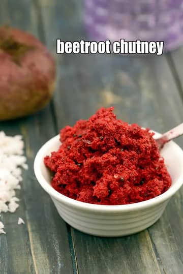 Beetroot Chutney Recipe (Beetroot Coconut Chutney)
