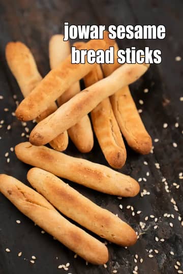 Jowar Sesame Bread Sticks Recipe (Healthy Jowar Bread Stick)