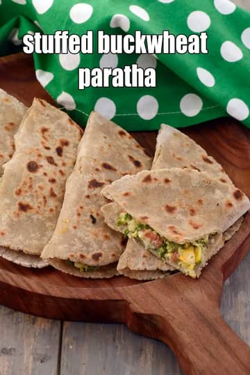 Stuffed Buckwheat Paratha Recipe (Kuttu Ka Paratha)