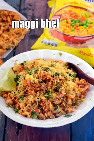 Maggi Bhel Recipe (Indian Maggi Bhel Chaat)