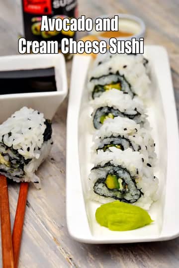 Avocado And Cream Cheese Sushi Recipe