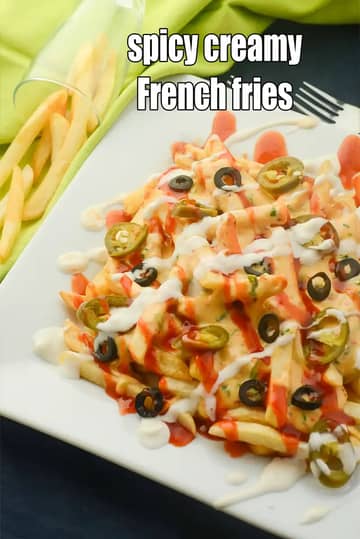 Creamy French Fries Recipe (Loaded Cheese Fries)