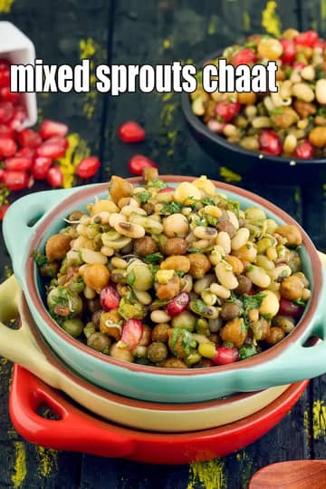 Mixed Sprouts Chaat Recipe (Indian Sprouts Chaat)