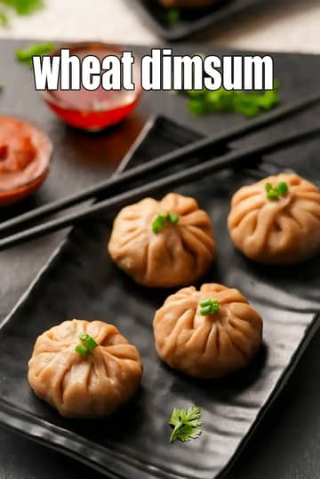 Wheat Dimsum Recipe (Healthy Atta Momos)