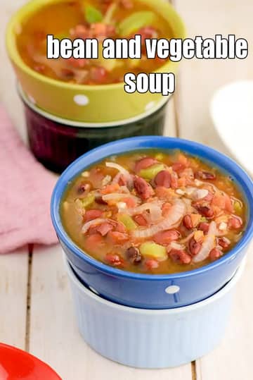 Bean And Vegetable Soup Recipe (Kidney Bean Tomato Soup)