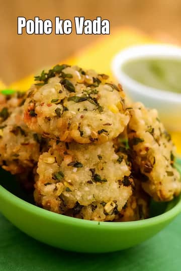 Pohe Ke Vada Recipe (Aval Vada)