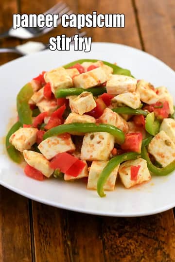 Paneer Capsicum Stir Fry Recipe