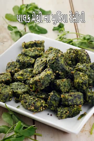 Palak Methi Na Muthia Recipe (ગુજરાતી પાલક મેથીના મુઠિયા)