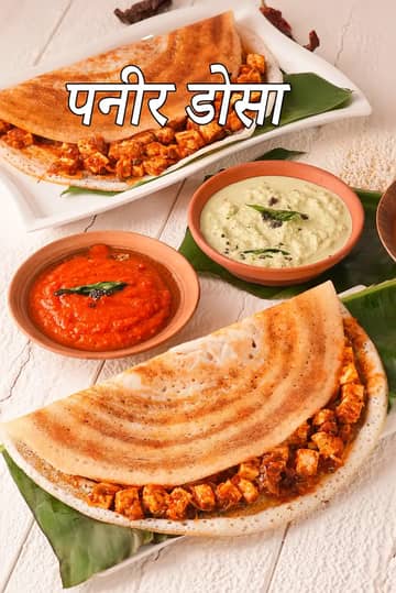 पनीर डोसा रेसिपी (पनीर चिली डोसा)