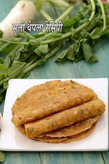 मूली थेपला रेसिपी (गुजराती मूली ना पराठा)