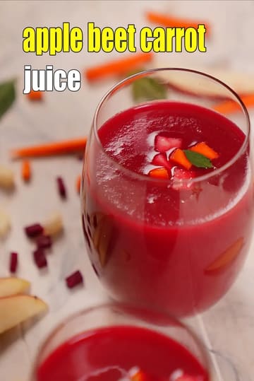 Apple Beet Carrot Juice Recipe (Abc Indian Juice)